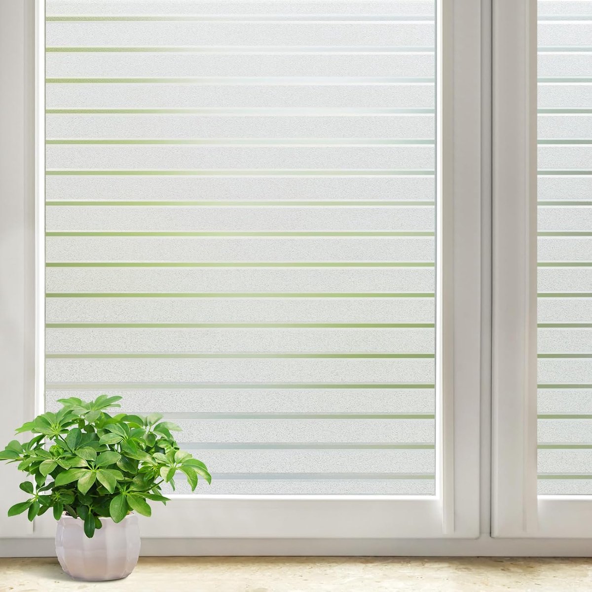 Raamfolie zelfklevend 90x200cm - matte anti-reflectie folie - privacy voor ramen - perfect voor badkamer - ShopVlot