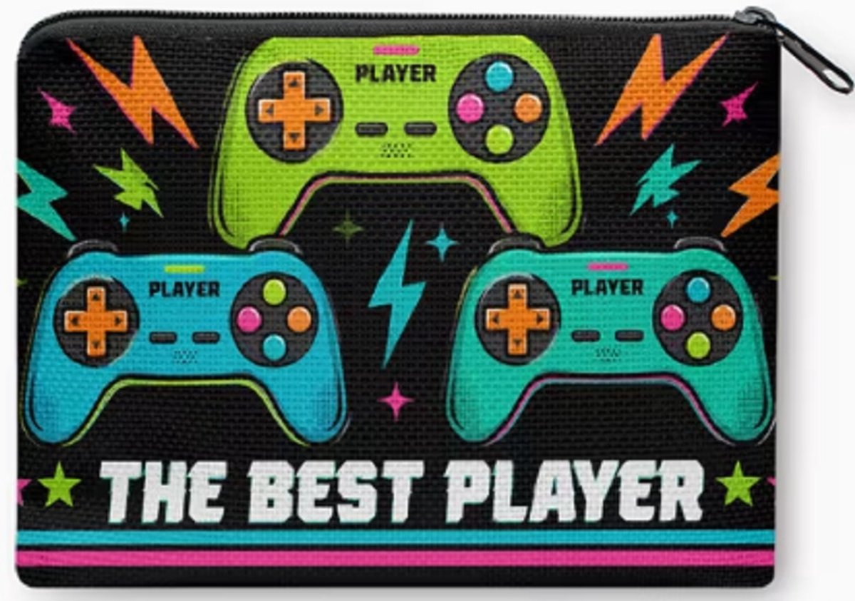 Gemakkelijk om erbij te hebben, dit handige rits portemonneetje 10x14cm. Een mooie afbeelding van the best play. Ben jij een gameboy? Erg leuk om voor jezelf te kopen of om cadeau te geven. Ook leuk bij Sinterklaas, Kerst of vakantie.