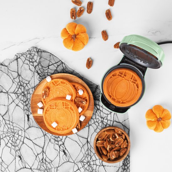 Giles & Posner Mini Wafelmaker 5-In-1, Antiaanbak, Wisselbare Platen van Giles & Posner — afbeelding 2