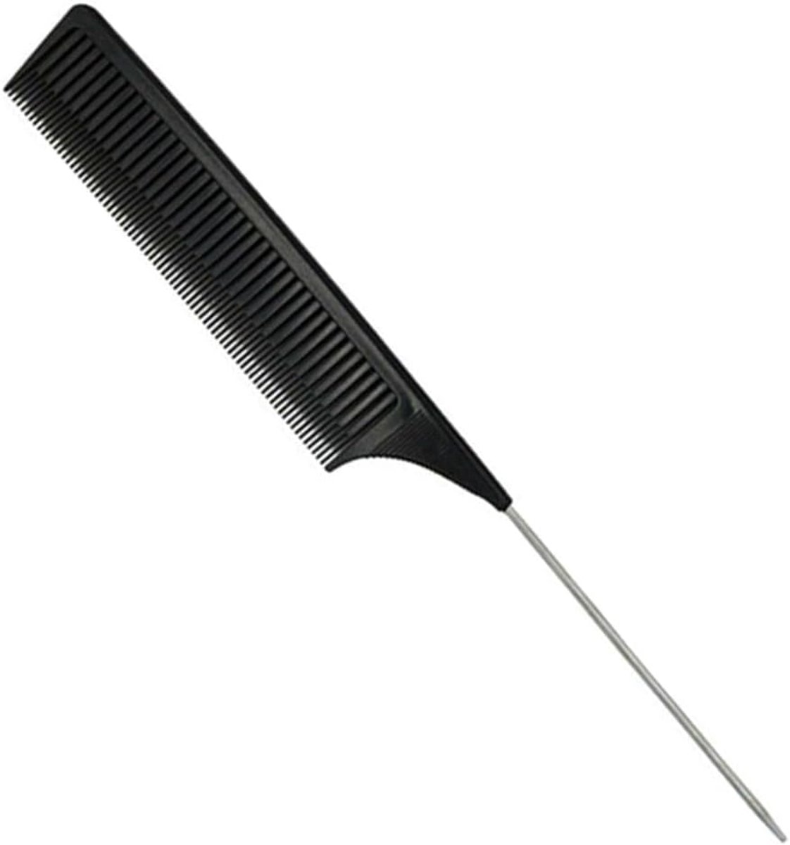 SnelShoppen - Professionele Haar Kam met Ratstaart - Metaal Pintail - Hittebestendig - Anti-statisch - Voor Haar Salons, Kappers en Thuisgebruik