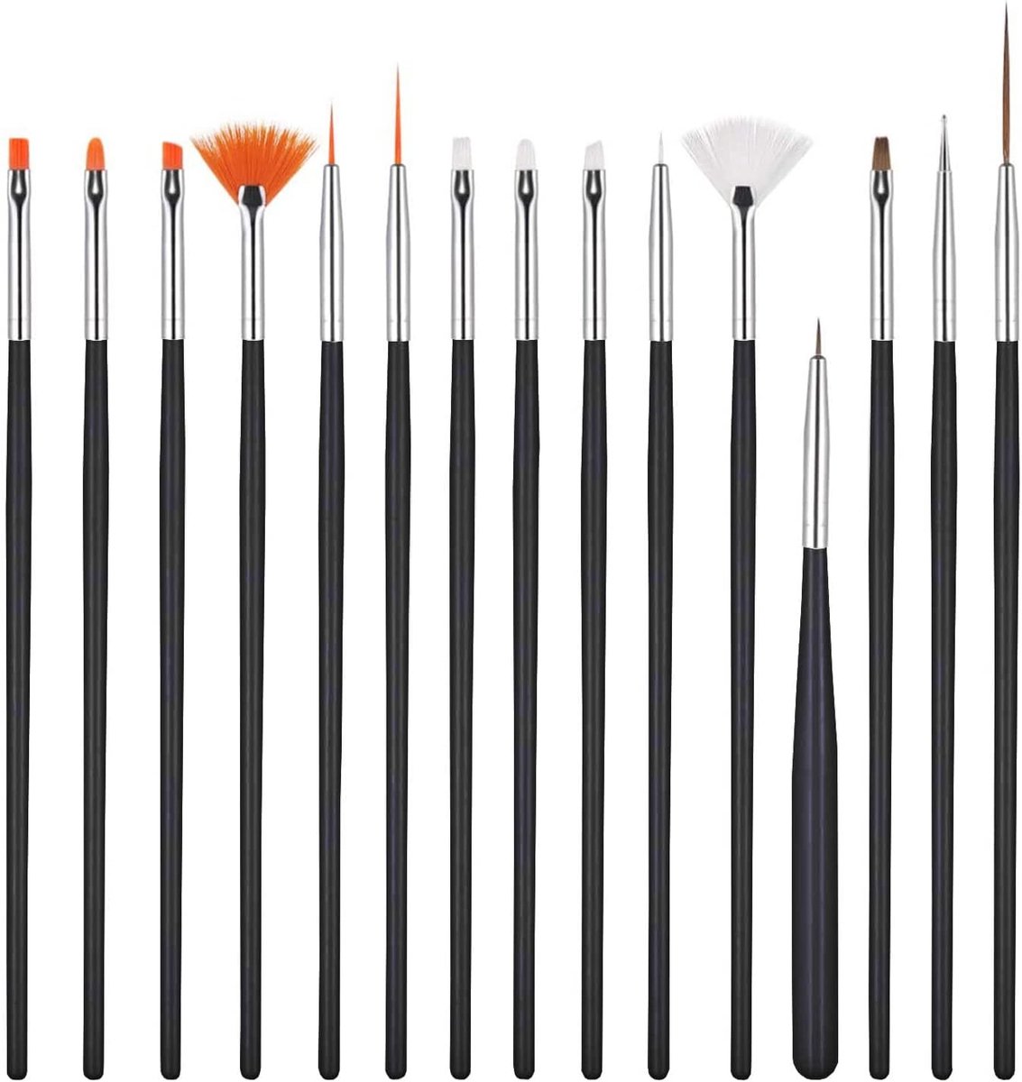 Set of 15 Fondant Cake Brushes, Cake Painting Brushes, Cake Brushes, Decorating Tool Set for DIY Cake and Cookie - ShopVlot