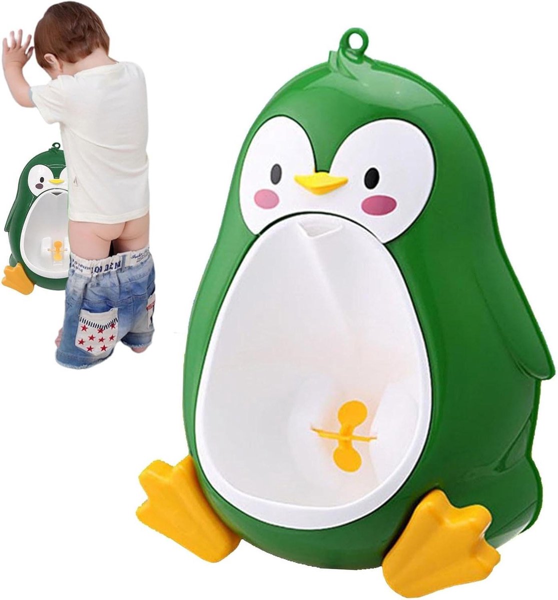 Potty Training Urinal - Kinder Urinoir Jongens - Zindelijkheidstraining - Draaiende Windmolen - 37x16.5x22cm - Blauw