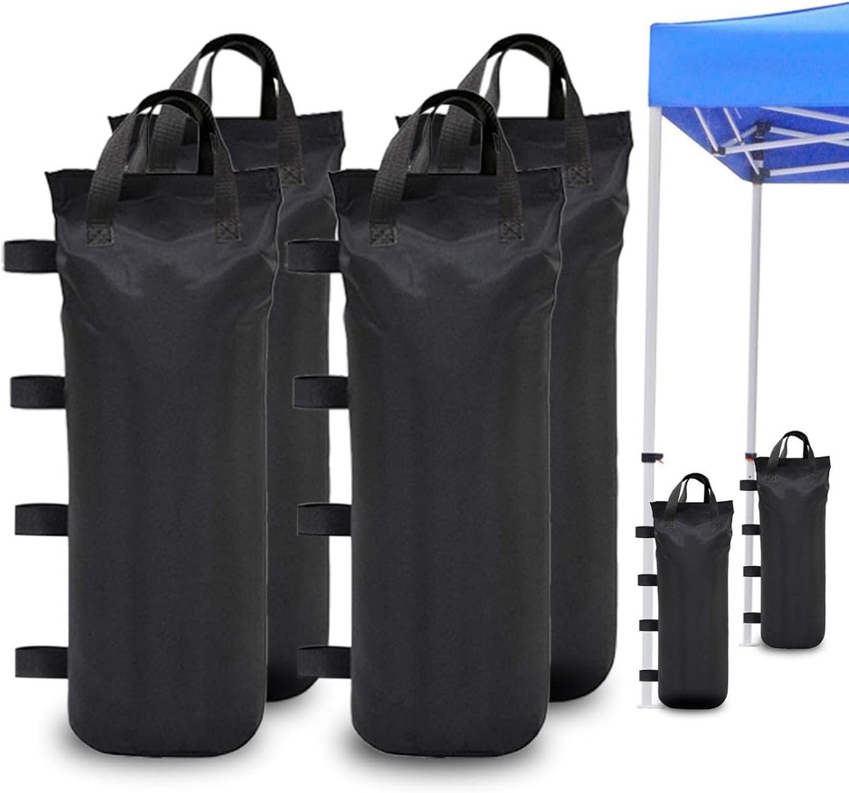 SnelShoppen - Weights for Gazebo - 800D Oxford Tentzak - Gewichtzakken - Vulbare Zandzakken - Herbruikbaar - Voor Tuin, Camping, Feest - Set van 4