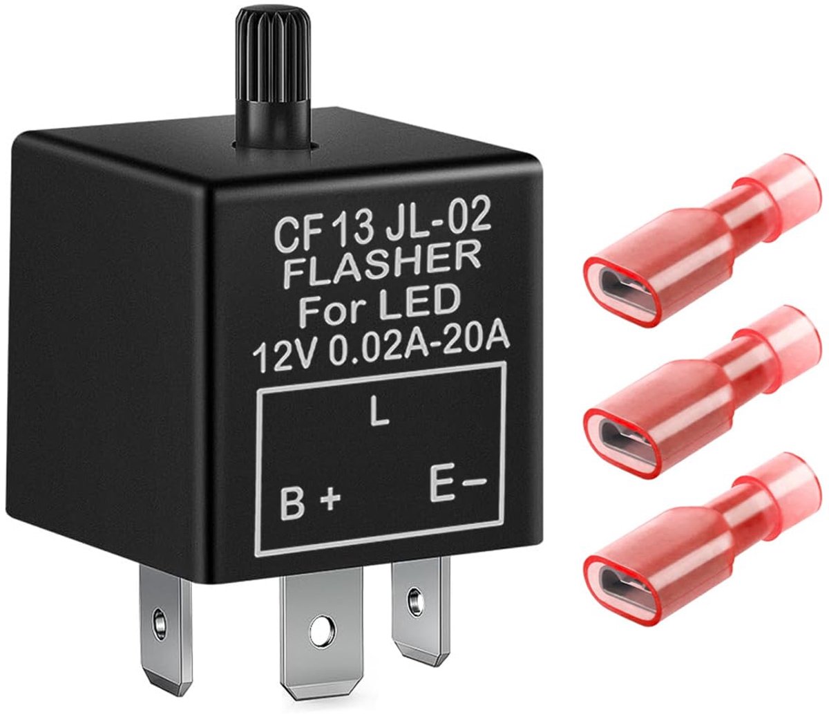 GUUZI 3 Pin Adjustable Electronic Flashing Relay CF13KT for Motorcycle car LED Turn Signals Lamps - ShopVlot