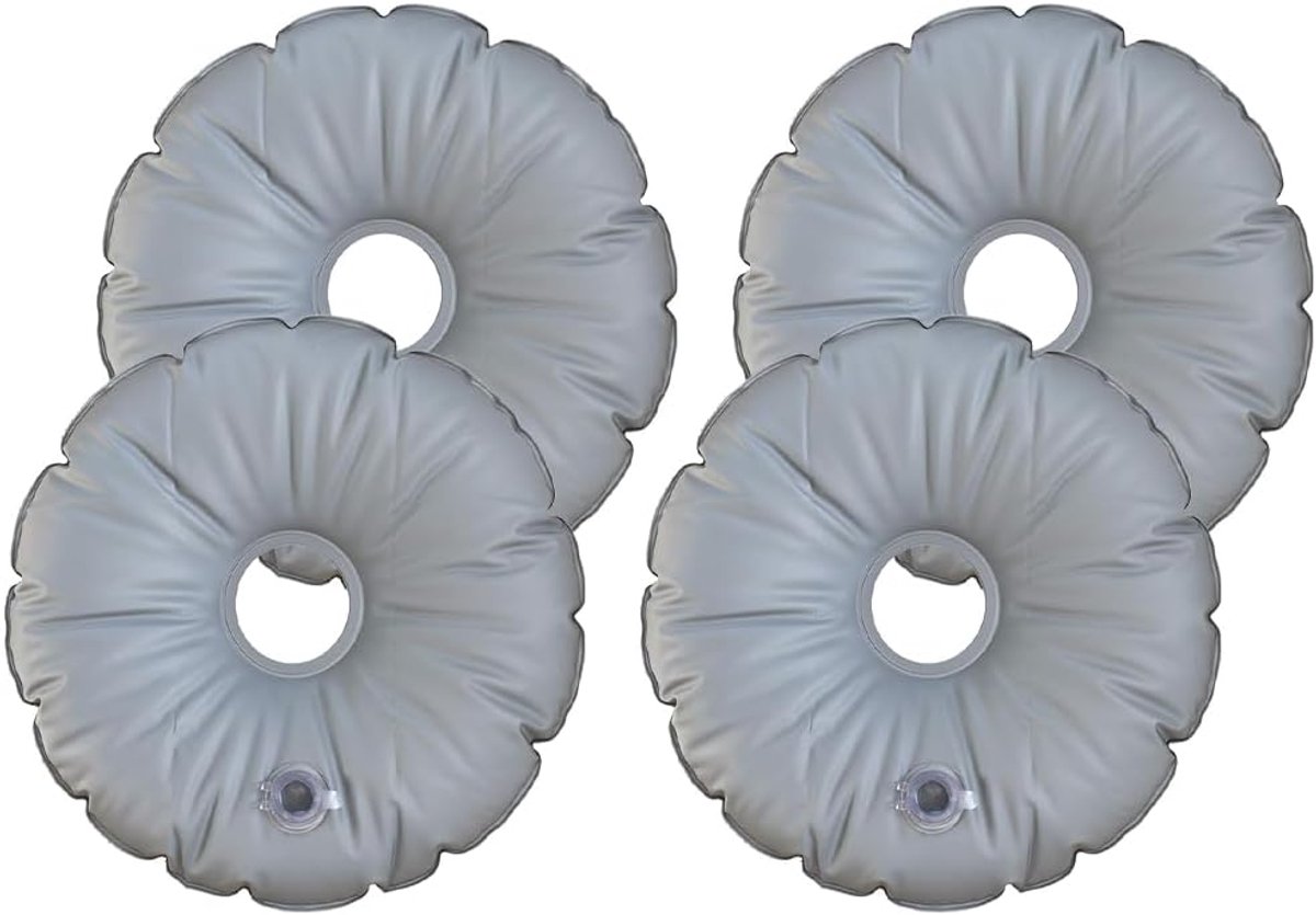 Zandzak, vulzak, 4 stuks, waterparaplustandaard, gewichttas, draagbare opvouwbare ronde paraplutas, ronde vlaggen, gewichtszak, voor parasols, balkon, strand