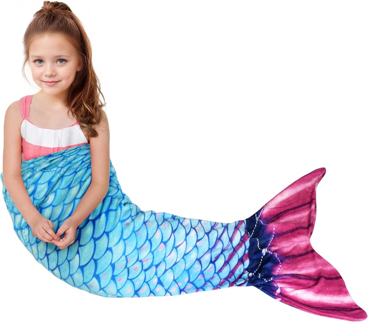 Classy Zeemeerminstaart voor meisjes, 140, 150, blauw, zeemeermin staart deken, kleurverandering, kinderen, dames, volwassenen en vrouwen, zeemeermin staart, slaapzak, cadeaus voor meisjes