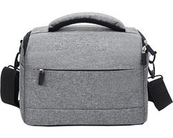 Spiegelreflex Fototas SLR Systeemcamera Kleine Tas Draagbare Reizen Schoudertas voor Alle DSLR Camera's Grijs DSLR Camera Tas