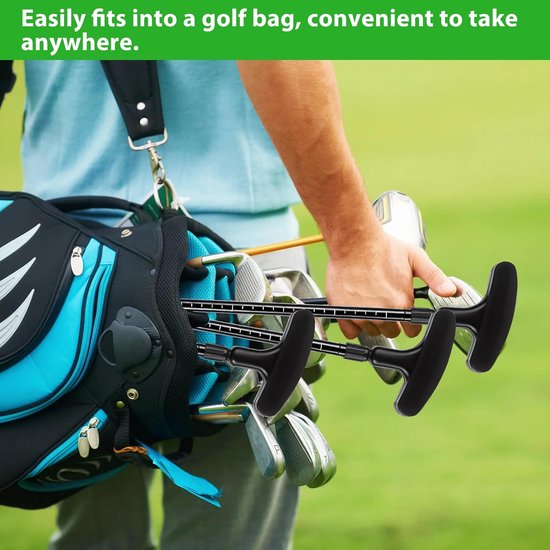 Verstelbare golfputter - uniseks mini-putter - uittrekbare schacht - ideaal voor indoor en outdoor training - SnelShoppen van Snelshoppen — afbeelding 3