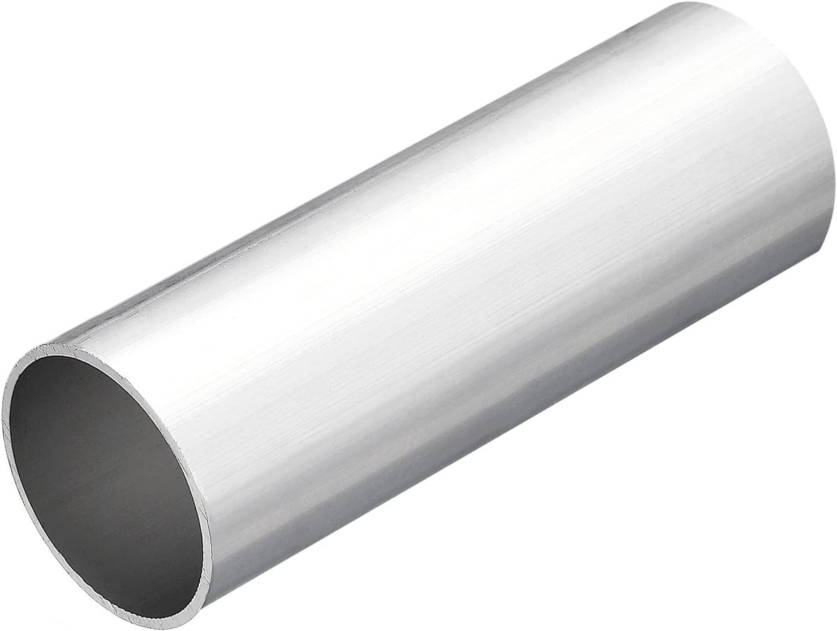 sourcing map 6063 Aluminium ronde buis 35 mm AD 32 mm binnendiameter 100 mm lengte buisleiding slangen voor industrie knutselprojecten