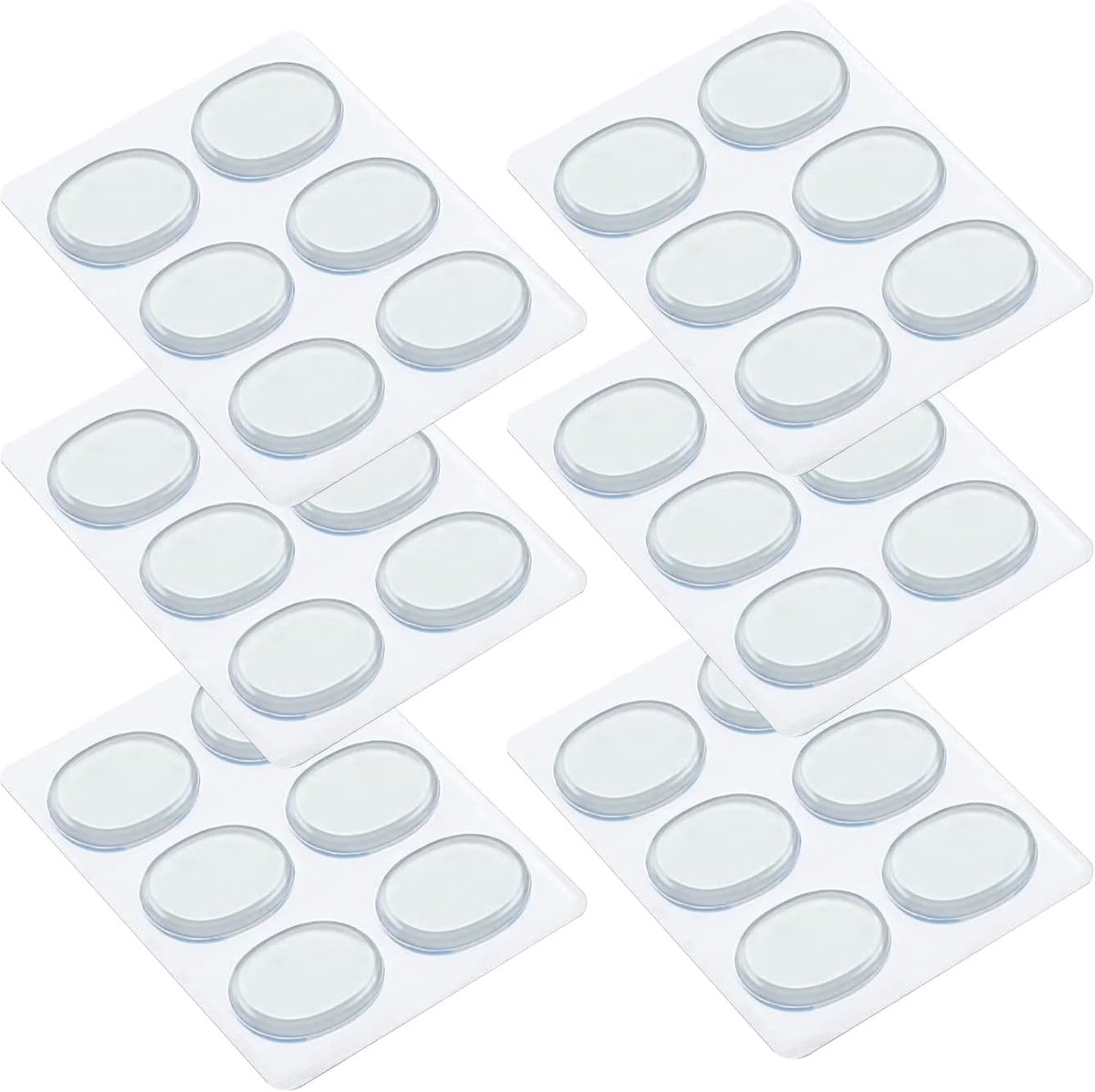 drumdemper, 30 stuks transparante maangel pads voor drums, zachte heldere Moongel Pad, dempers geluiddemper accessoires voor drums tooncontrole, 3,3x2,6cm