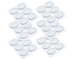 drumdemper, 30 stuks transparante maangel pads voor drums, zachte heldere Moongel Pad, dempers geluiddemper accessoires voor drums tooncontrole, 3,3x2,6cm