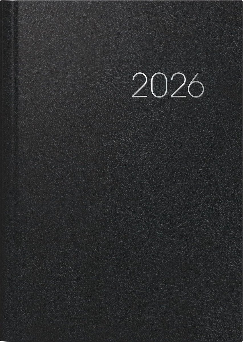 Boekkalender Mod. 796 2026 | A5, kunststof, zwart