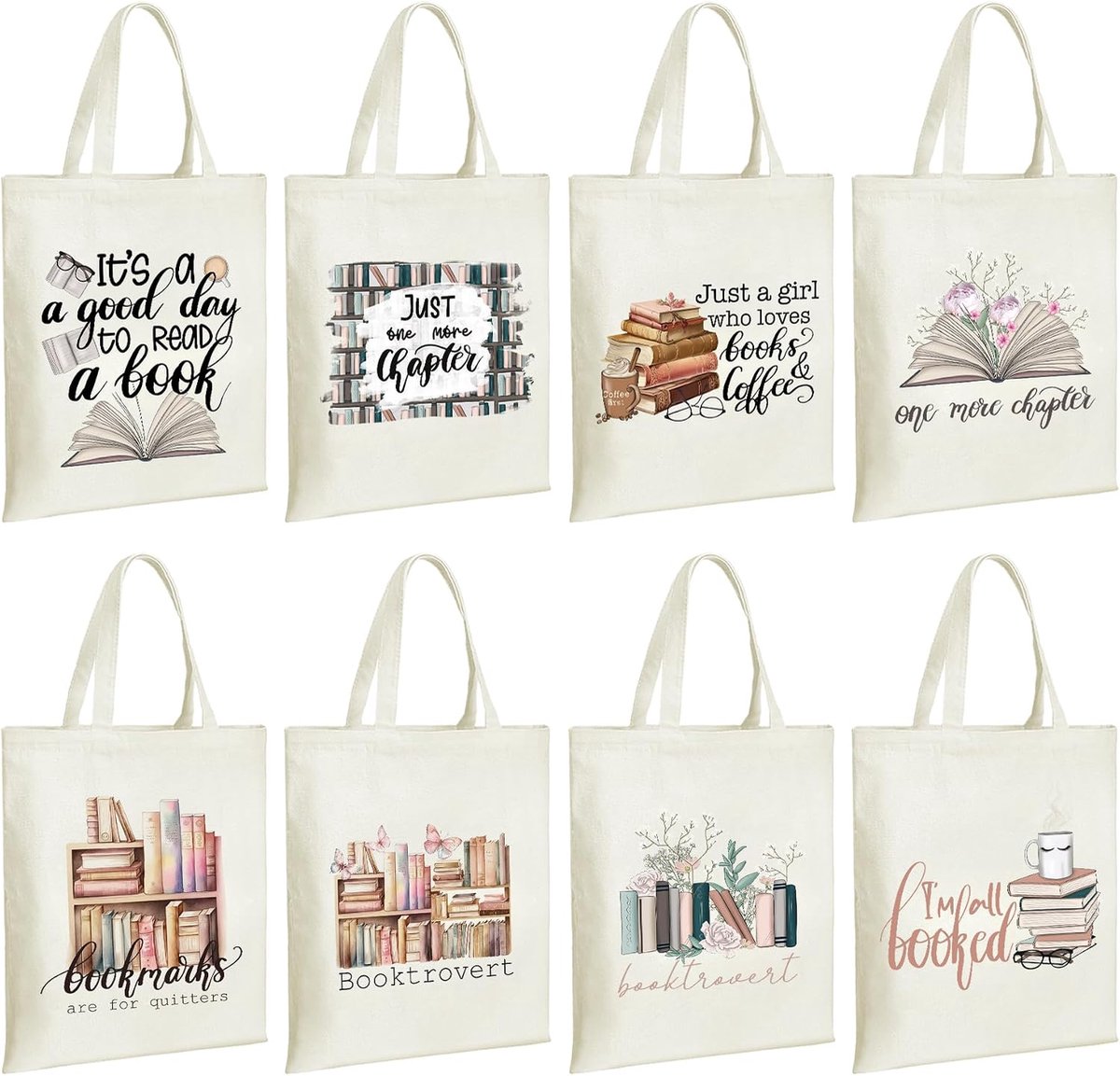 Cadeaus voor boekenliefhebbers, canvas draagtas voor vrouwen