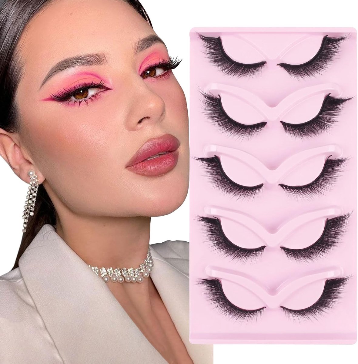 Win Kattenoog Wimpers 5 paar Vossenlook Wimperextensions Fake Lashes
