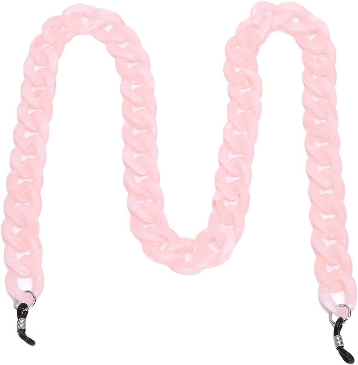 Lenzenvloeistof Kettingen Brillenhouder Riem Lezen Eenvoudige Stijl Brillenketting Antislip Zonnebril Lanyard Brillenbevestigingskoord Accessoire Brilkoord （4 Kleuren Beschikbaar）(pink)