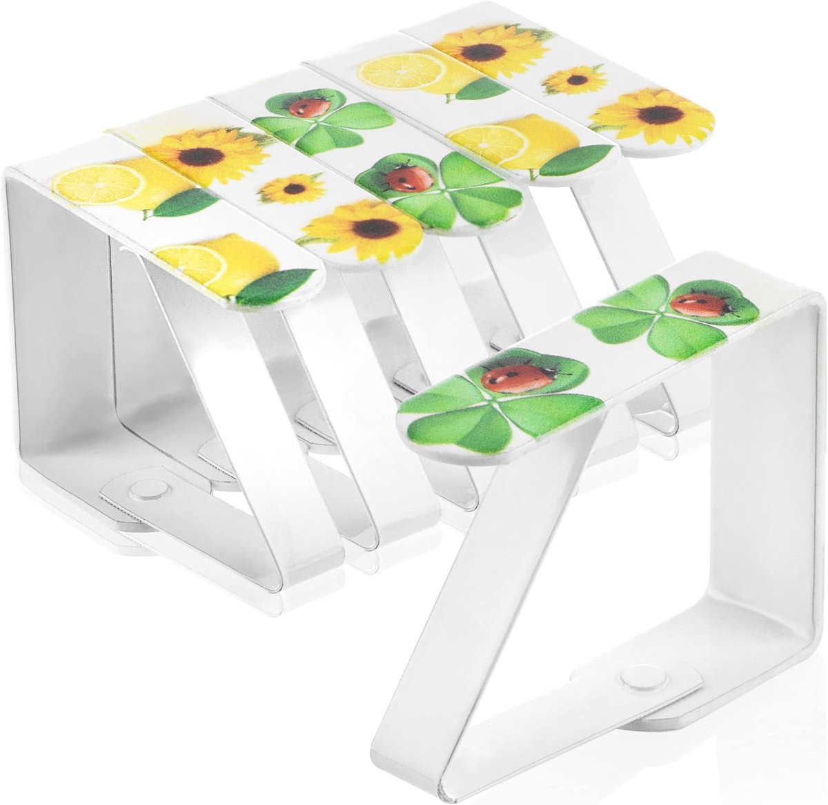 Tafelkleedclips - Tafelklemmen - Tafelkleed Vastzetten - Robuust Metaal - 6 Stuks - Meerdere Kleuren