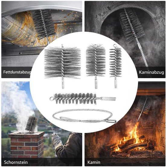 5 stuks ovenpijpborstels reinigingsset — afbeelding 5