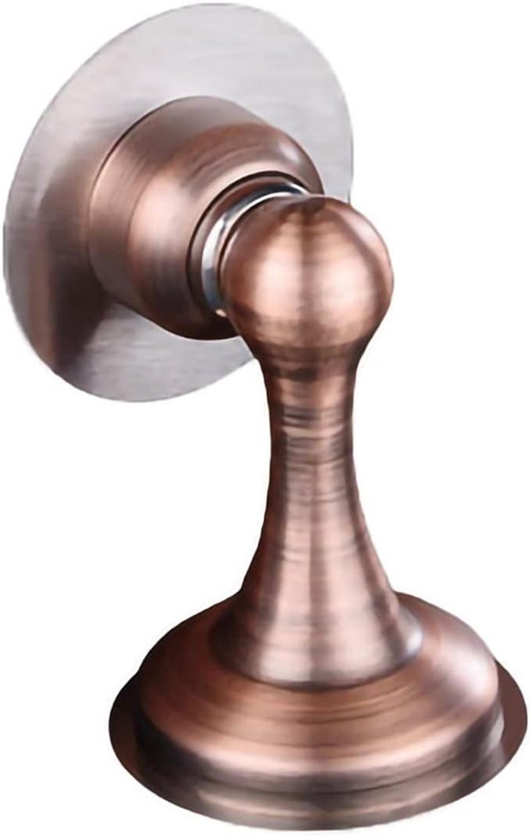 Magnetische Deurstop - Deurvastzetter Wandbeschermer - Deuren Opvang - Sterke Magneet - 1 Pak - Rood Brons