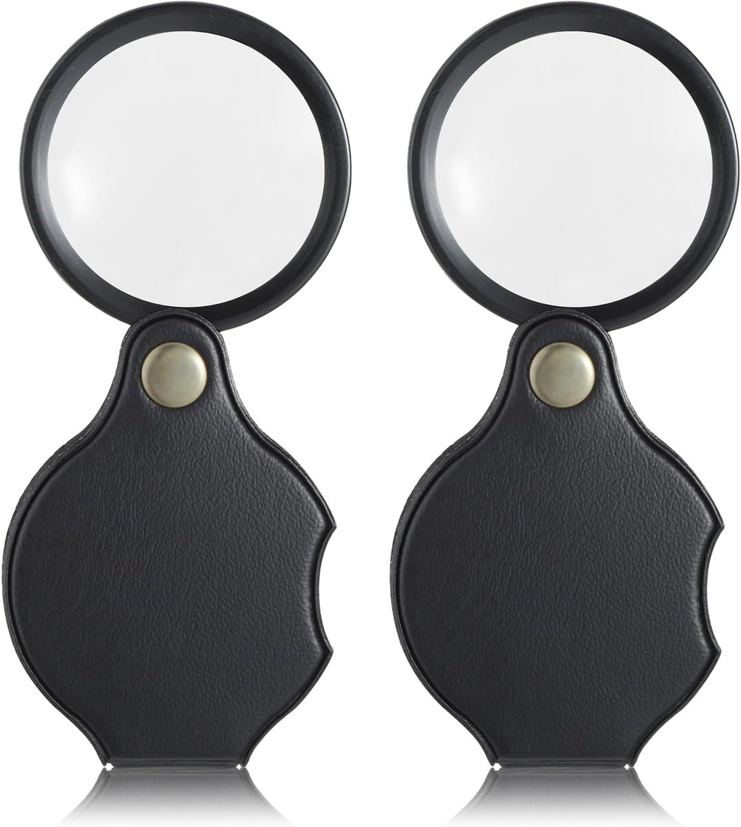 2 Stks Mini Vergrootglas 10X Pocket Opvouwbare Vergrootglas Draagbare