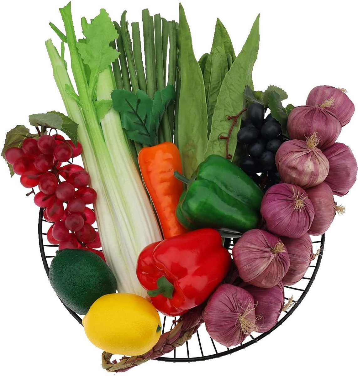 11 STKS Nep Groente Kunstmatige Plastic Fruit Levensechte Model Display Faux Centerpieces Realistische Props Decoratie Thuis Festival Kerstmis