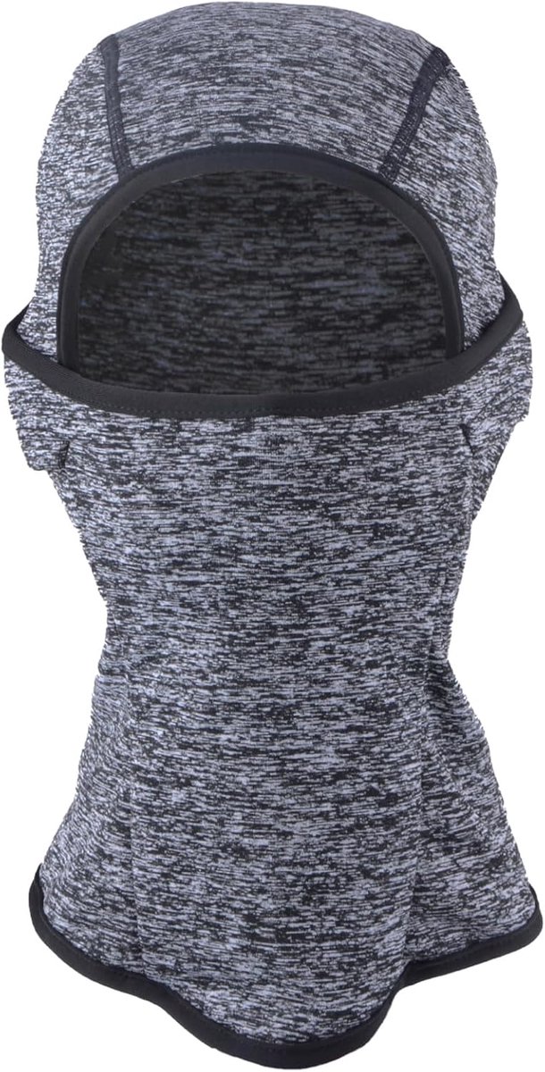 Balaclava Skimasker voor kinderen, winddicht, fleece, warme wintermuts, gezichtsbescherming met capuchon, voor jongens en meisjes bij koud weer, grijs