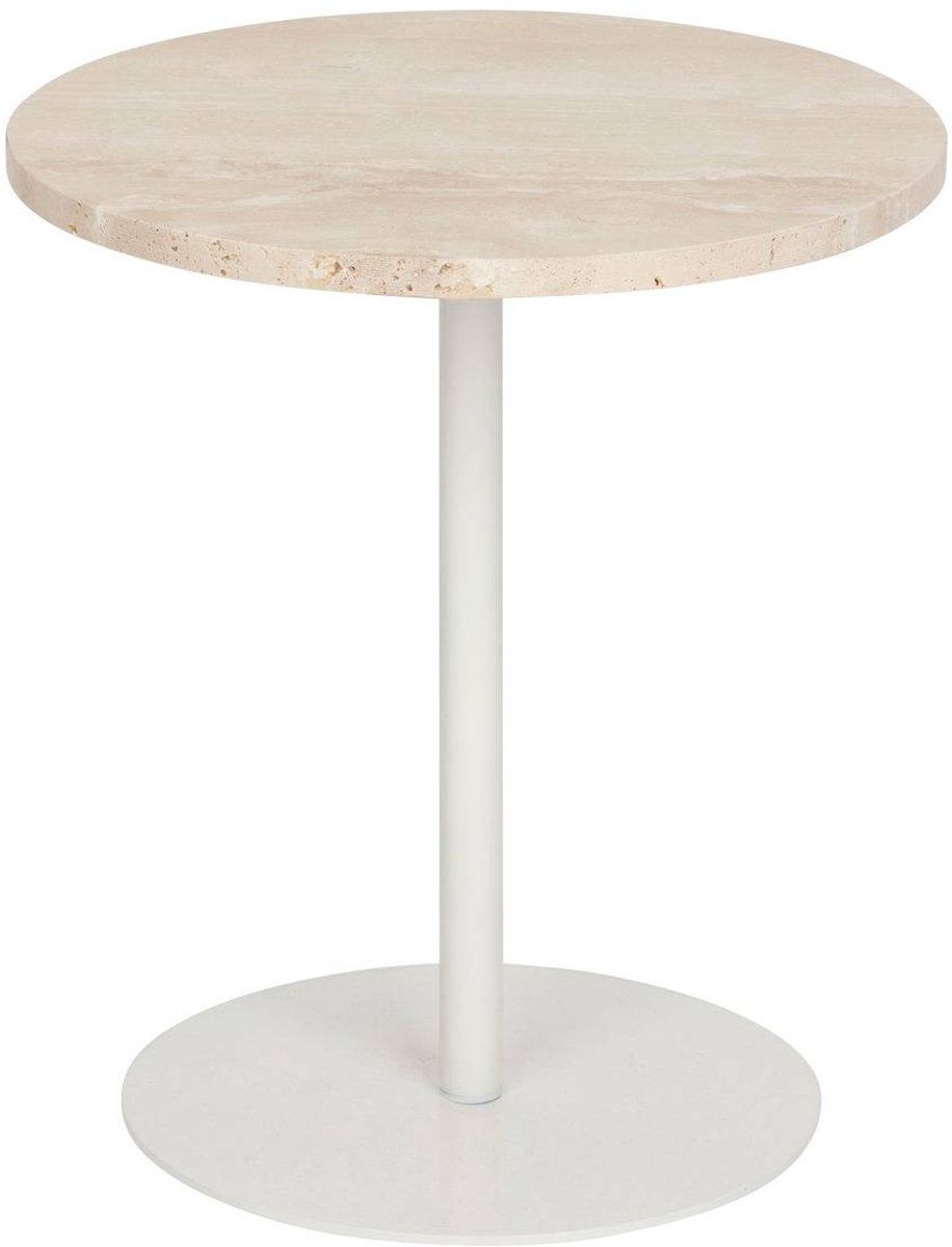 Bijzettafel met travertin blad CELEN