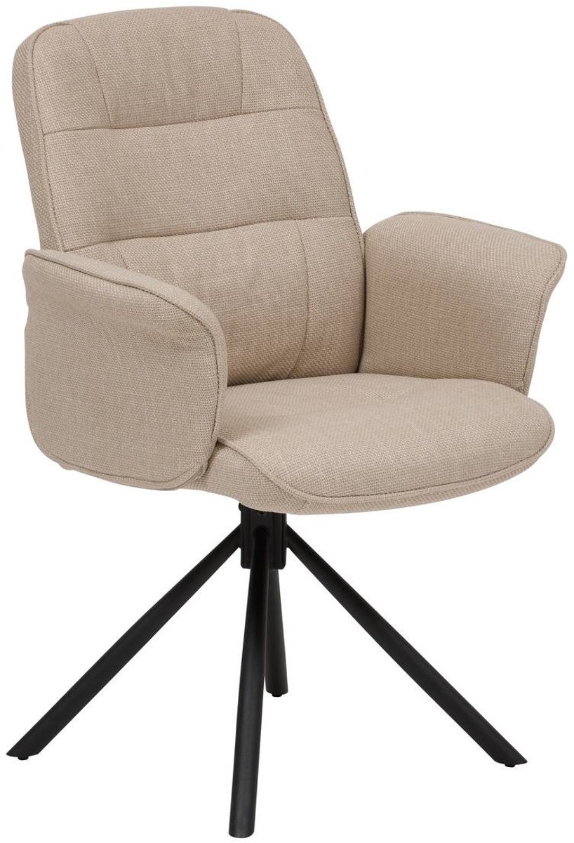 Fauteuil de bureau pivotant Sisco beige