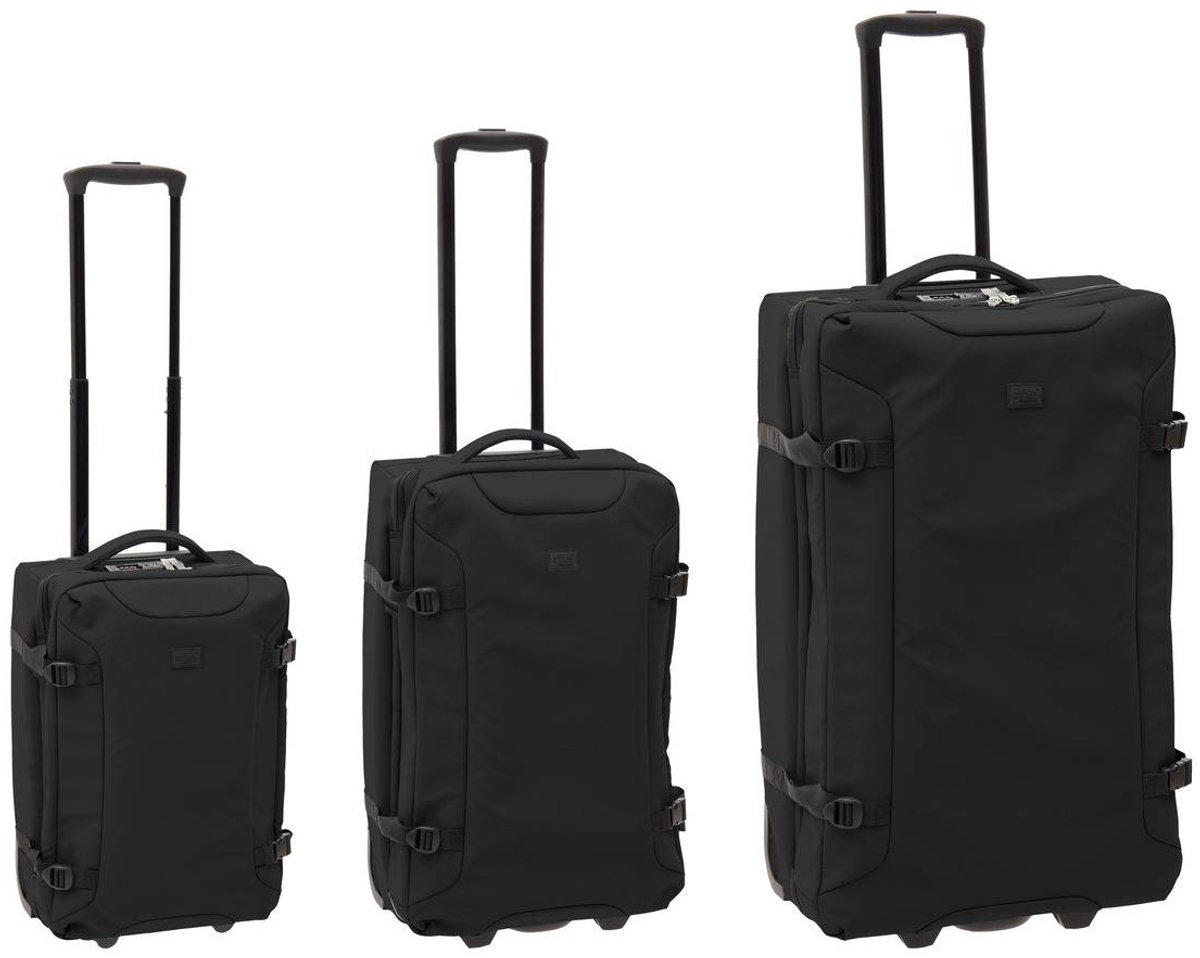 Set van 3 zachte reiskoffers