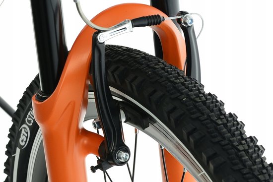Kands Dragon - Kinderfiets - 24 inch - 18 versnellingen - Shimano - V-brake - 130-165 cm - Oranje - Jongen — afbeelding 4