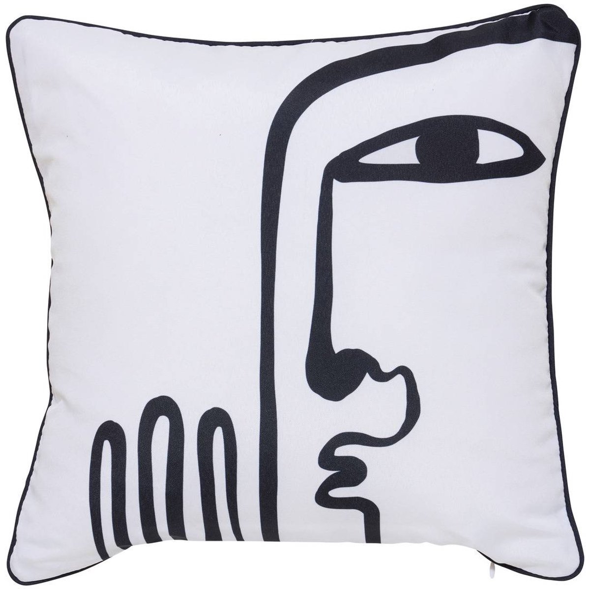 Atmosphera Créateur d'intérieur® Waterafstotende kussenhoes voor buiten NOLAN blanc