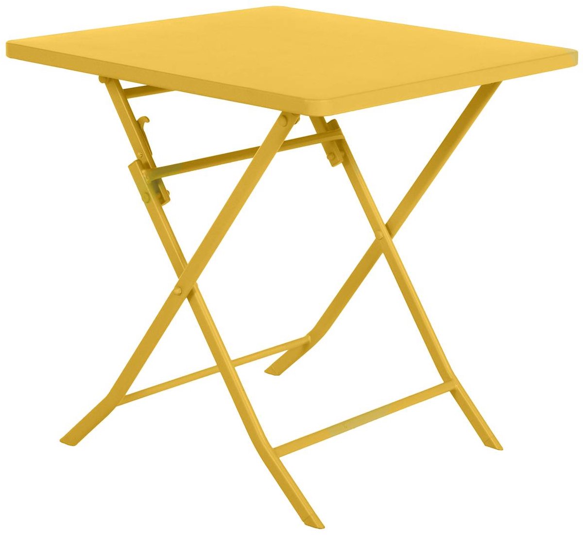 Vierkante opvouwbare tuintafel voor 2 personen van staal, model GREENSBORO