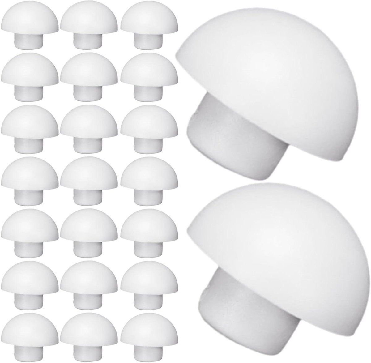 Toiletbril Bumpers - Toiletbril Buffers - Badkamer Reparatie - Antislip Schokabsorberend - 15x15 millimeter - Wit
