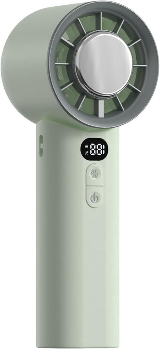 Handzame Opvouwbare Ventilator - Zakventilator Oplaadbaar - Persoonlijke Koeling - Krachtige Luchtstroom - Compact Ontwerp - Lichtgroen