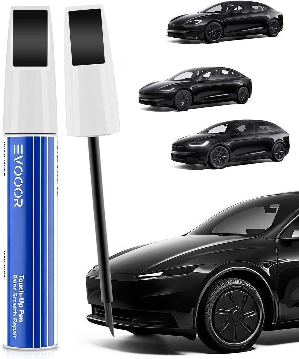 Touch-up pen voor Tesla - Stealth Grey - Perfecte kleurmatch - Herstel krasjes eenvoudig - ShopVlot