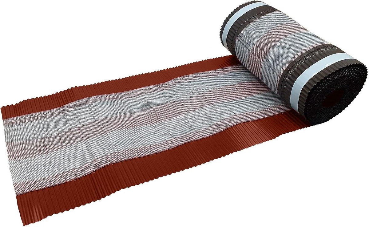 Nok- en Braamrol - Dakafwerking Rol - Dakafdichting - Ademend Composiet - 4x 310mm x 5m - Baksteenrood