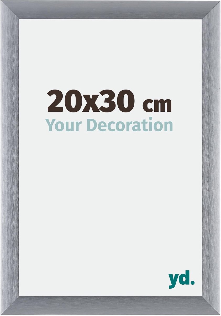 Foto lijst 20x30 cm - Aluminium lijst met acrylglas - Niet-reflecterend glas - Makkelijk te bevestigen - SnelShoppen