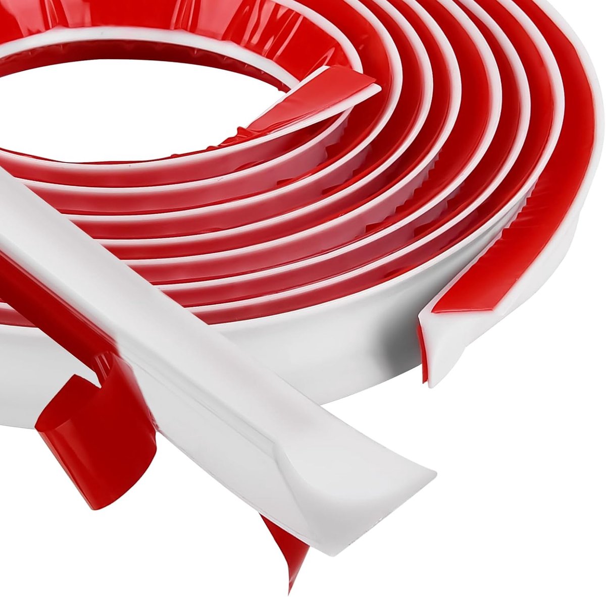 SnelShoppen - Silicone Hoekstrip Zelfklevende Wandafwerking 3 m - Decoratieve Mouldings voor Keuken Werkbladen en Tegelranden - 15 x 15 mm - Hoogwaard