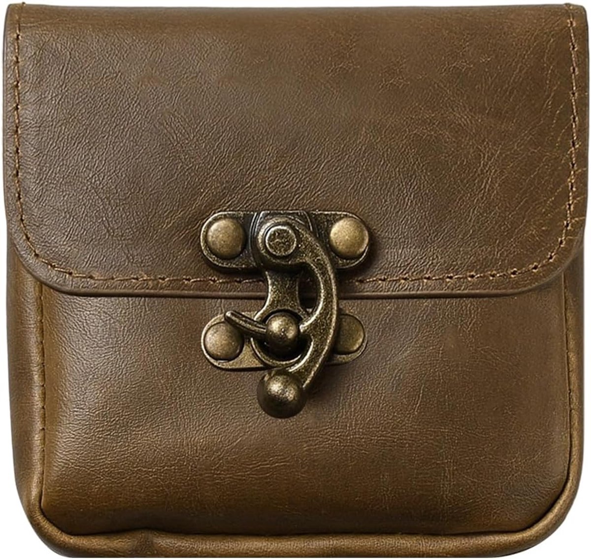 SnelShoppen - Middeleeuwse Heuptas van Faux Leer, Viking Stijl, Vintage Renaissance Steampunk met Gesp, Ideaal voor Reizen, LARP, Wandelen en Vrijetij