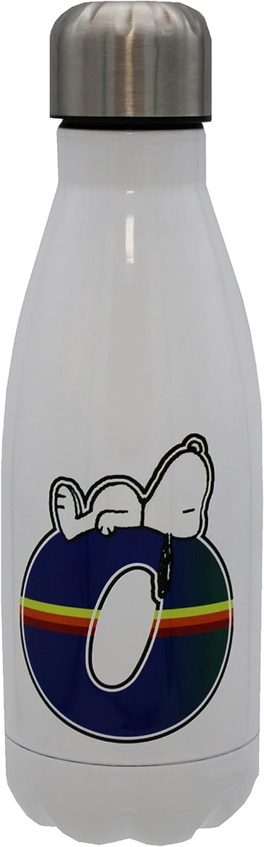 Roestvrijstalen Waterfles - Drinkfles Herbruikbaar - Hydratatie Onderweg - Hermetische Sluiting - 550 ml - Wit