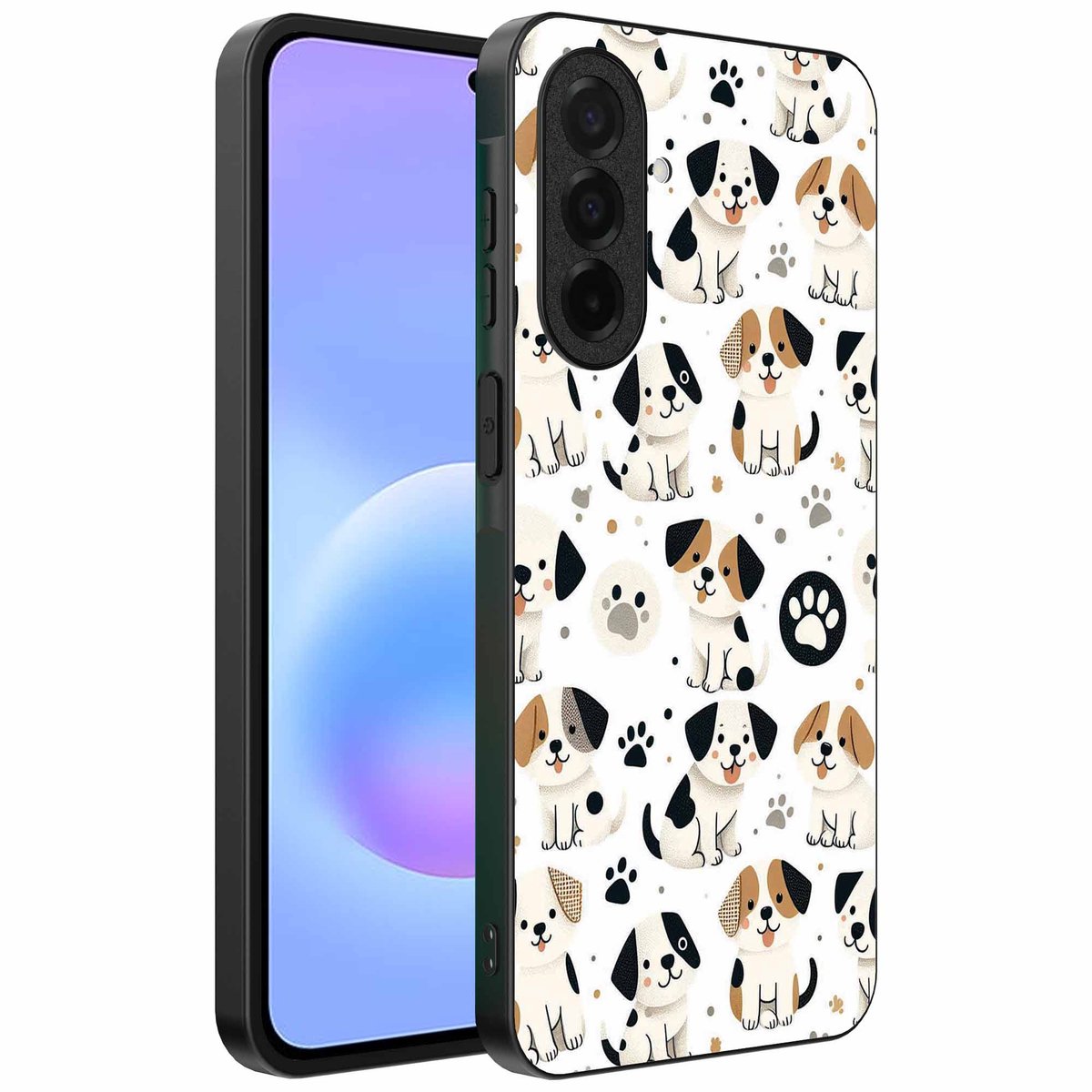 Geschikt voor Samsung Galaxy A57 Telefoonhoesje met honden opdruk - TPU backcover case dog design - Smartphonica geschikt voor Samsung Galaxy A57