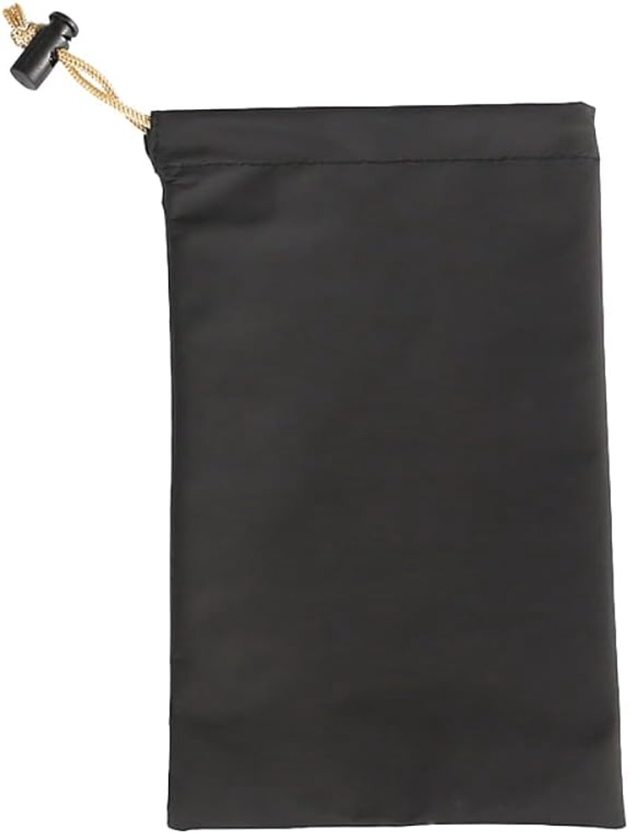 SnelShoppen - 3 Pack PU Trekzakken Zwart Waterdichte Trekzak voor Sleutels, Mobiele Telefoons, Camera, Powerbank 8.5x13cm, 12.5x21cm, Casual Gebruik
