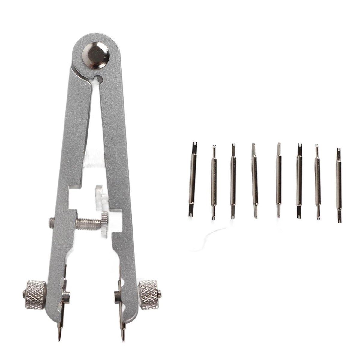 SnelShoppen - Horloge Band Verwijder Tool Kit met Veerpen en Pincet, Zilveren Horloge Reparatie Gereedschap voor Beginners en Professionals