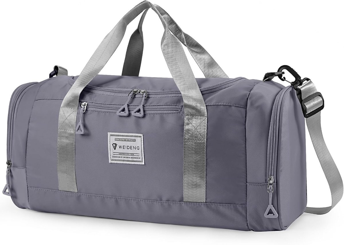 SnelShoppen - Sporttas voor Mannen en Vrouwen, Sporttas met Vochtcompartiment, Schoencompartiment, Waterdichte en Slijtvast Reis- en Weekendtas, 28 L,