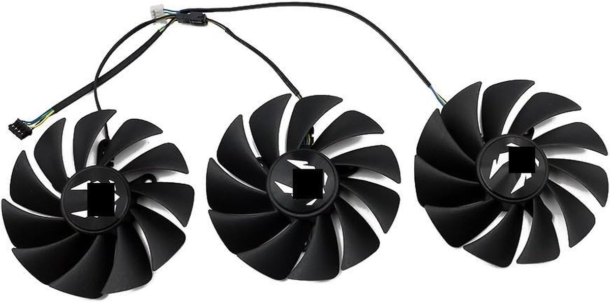 GPU Koelventilator - Ventilator Grafische Kaart - Computers Koelen - 4-Pins Connector - 87 mm - Zwart