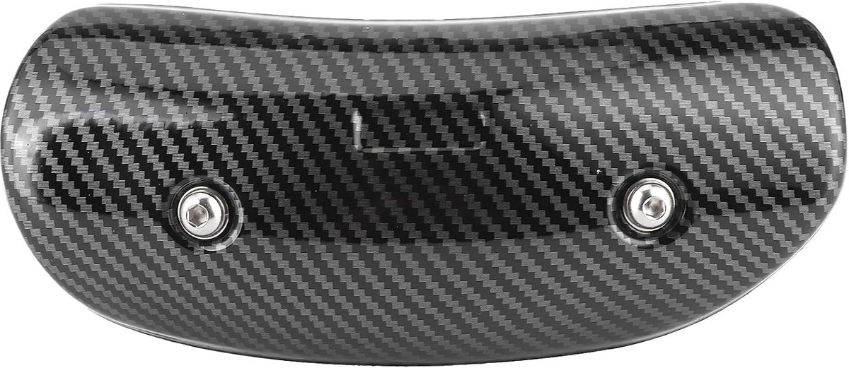 SnelShoppen - Universele Motor Uitlaat Warmtebescherming Deksel - Anti-verbranding Accessoire - Roestvrij Staal - Carbon Fiber Patroon - Eenvoudige Mo