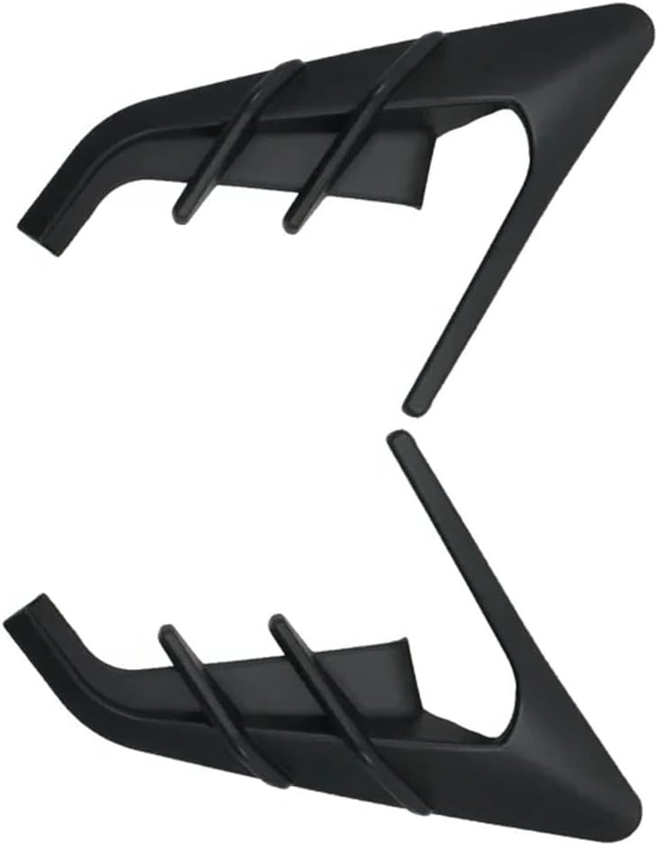 SnelShoppen - Car Side Wing Panel Cover Spoiler Dust Decoration Cover Side Camera Trim voor TE&SL-A Model 3 2024, Matte Zwart, Effectieve Camera Besch