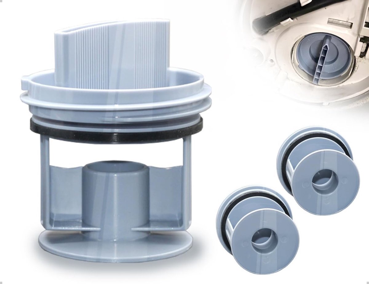 2 stuks pluiszeef voor wasmachine en droger, vervangend filter voor optimale luchtcirculatie en bescherming van kleding