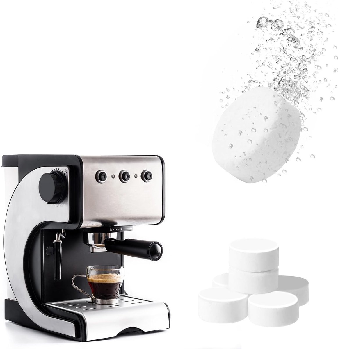 Reinigingstabletten voor koffiemachines 50 x 2g effectief voor ontkalking en onderhoud van alle koffiezetapparaten