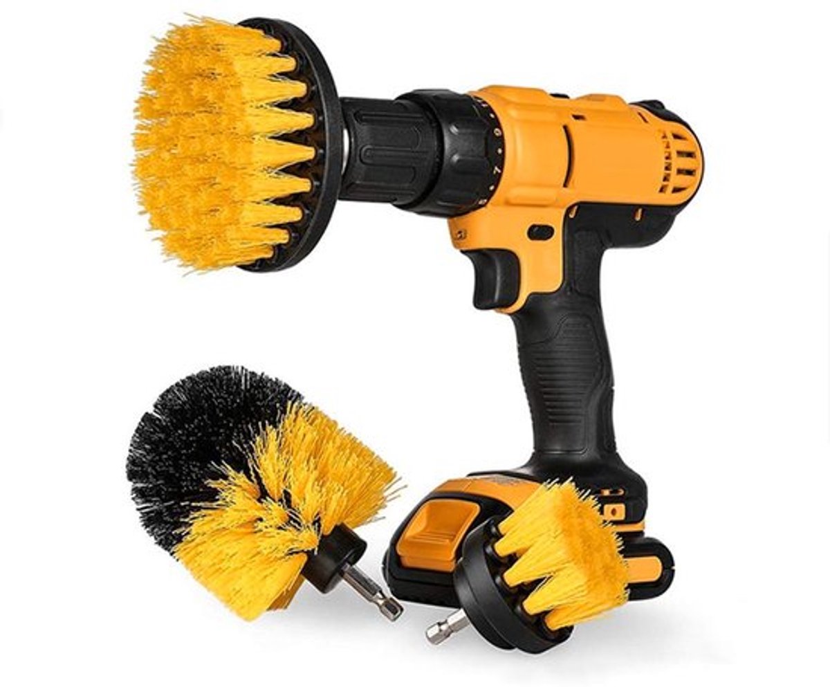 Allecto - Schrobborstelset voor Boren - Roterende Scrubber - Geschikt voor