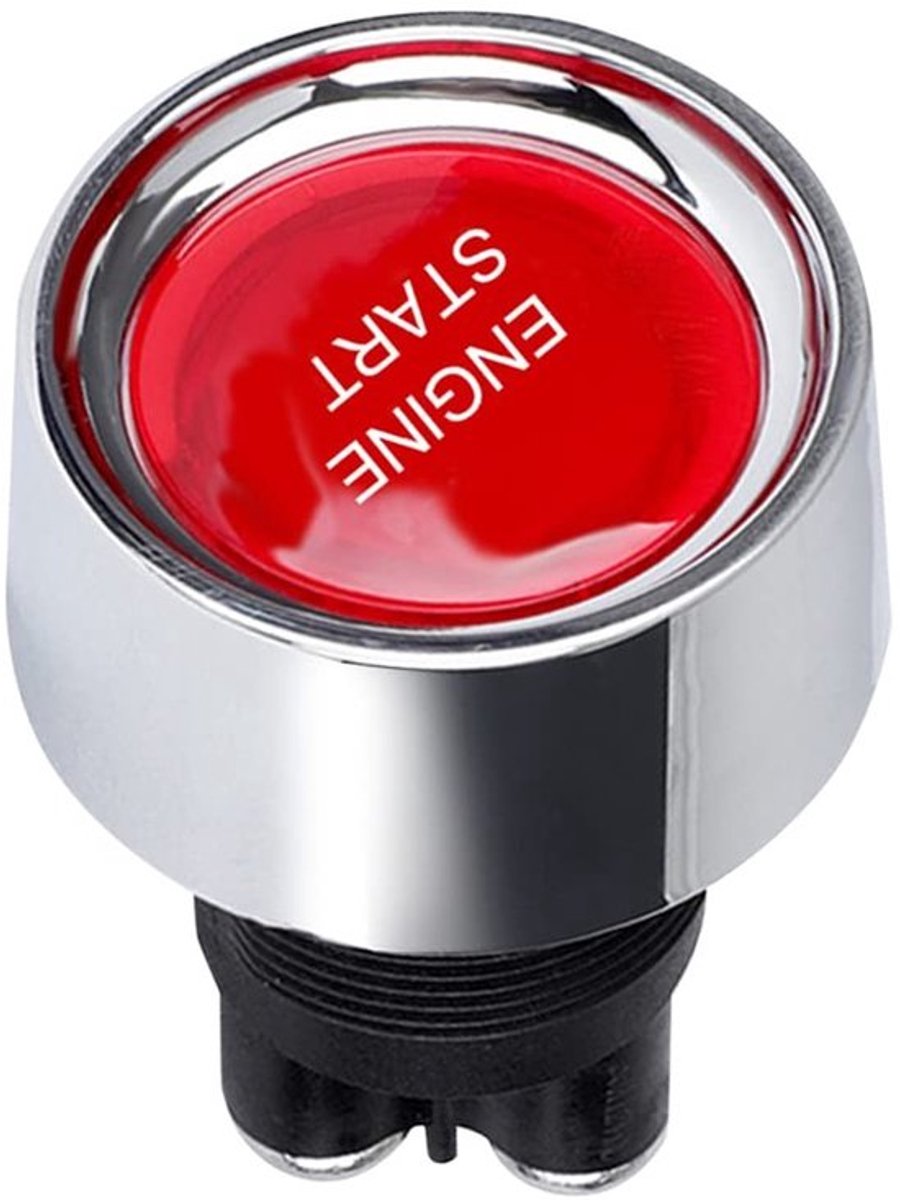 Onf3 - Motor Start Knop - Kortstondige Schakelaar - Eenvoudig starten - Rood - 12V